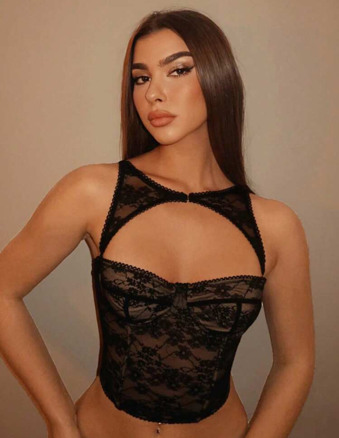 Corset suprema negro