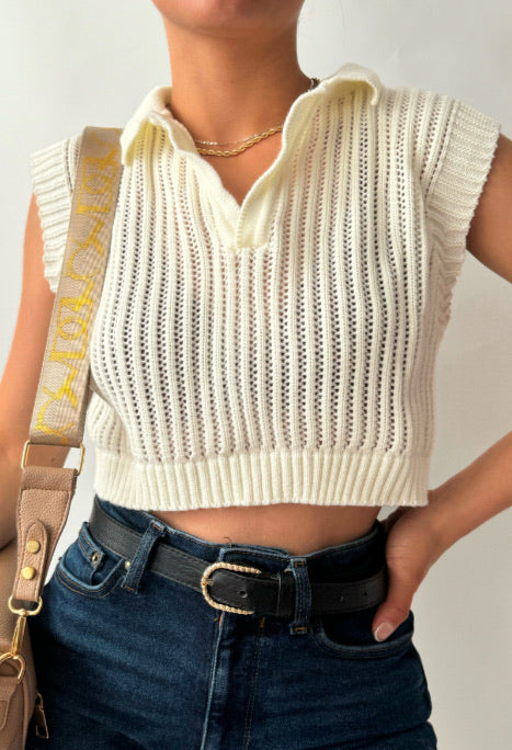 Chaleco con cuello
