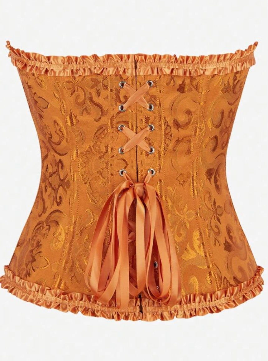 Corset victoriano naranja