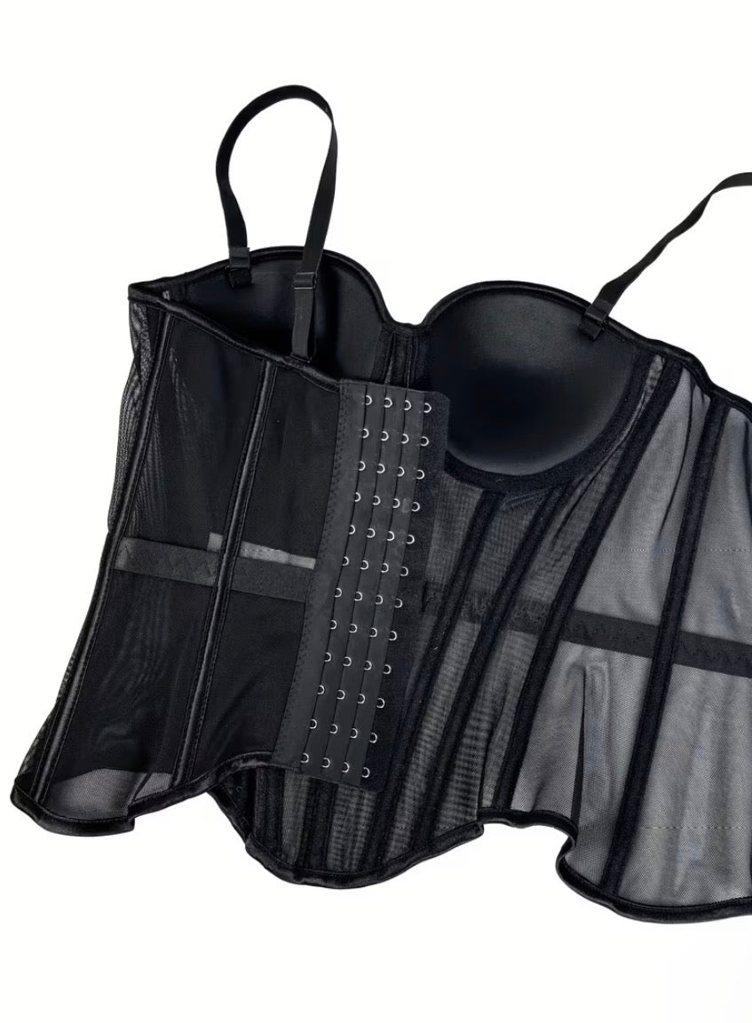 Corset jazmin largo negro