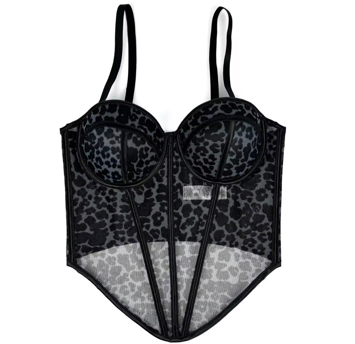 Corset animal prin negro