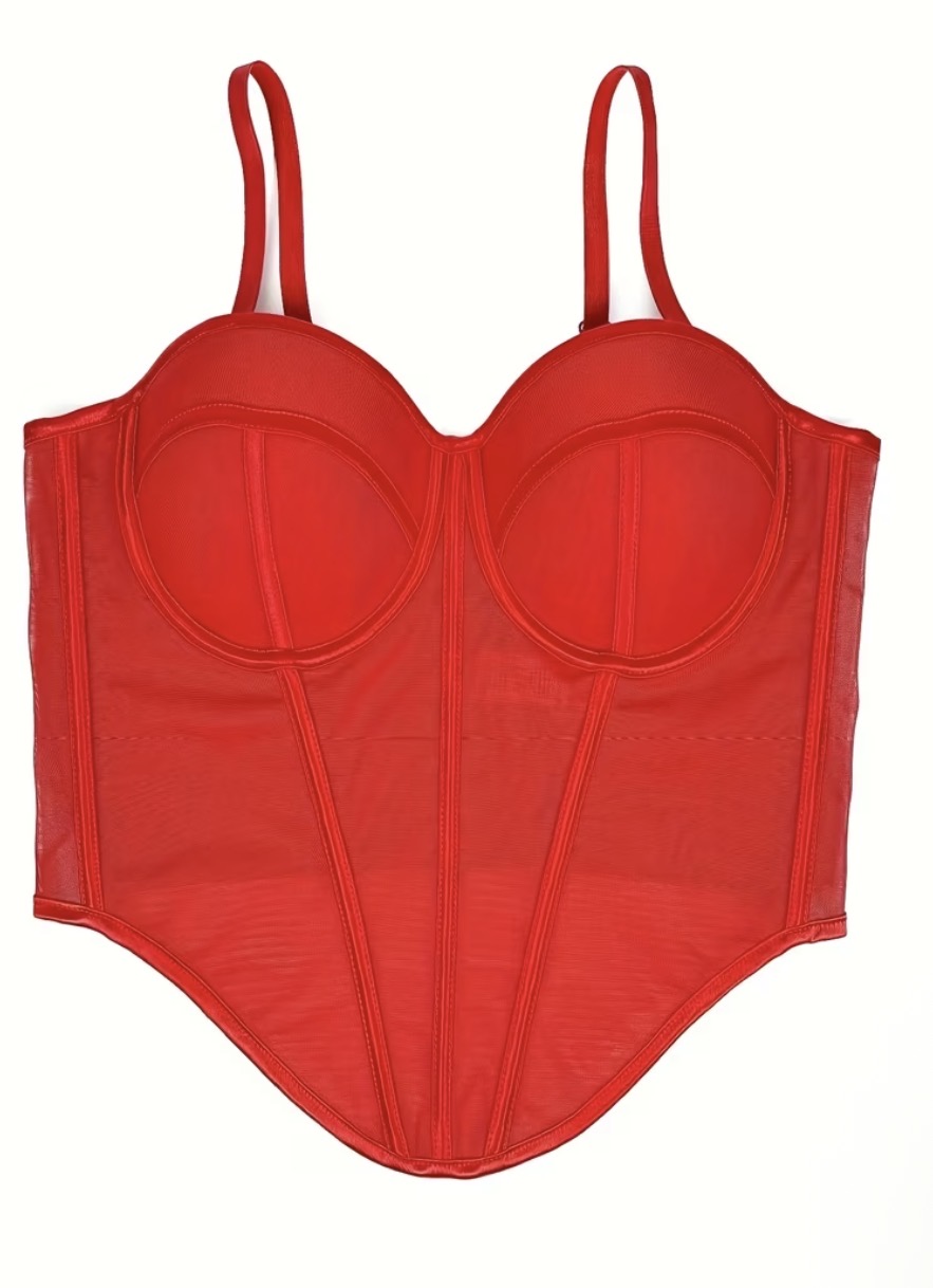 Corset jazmin rojo