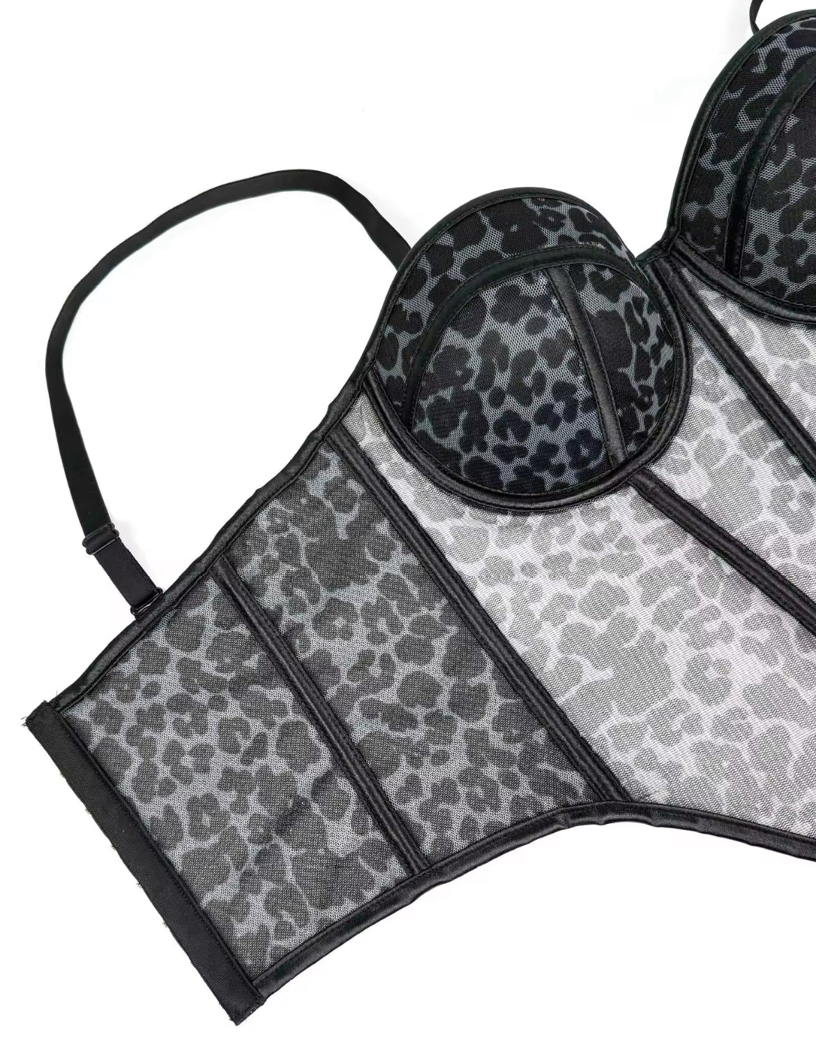 Corset animal prin negro