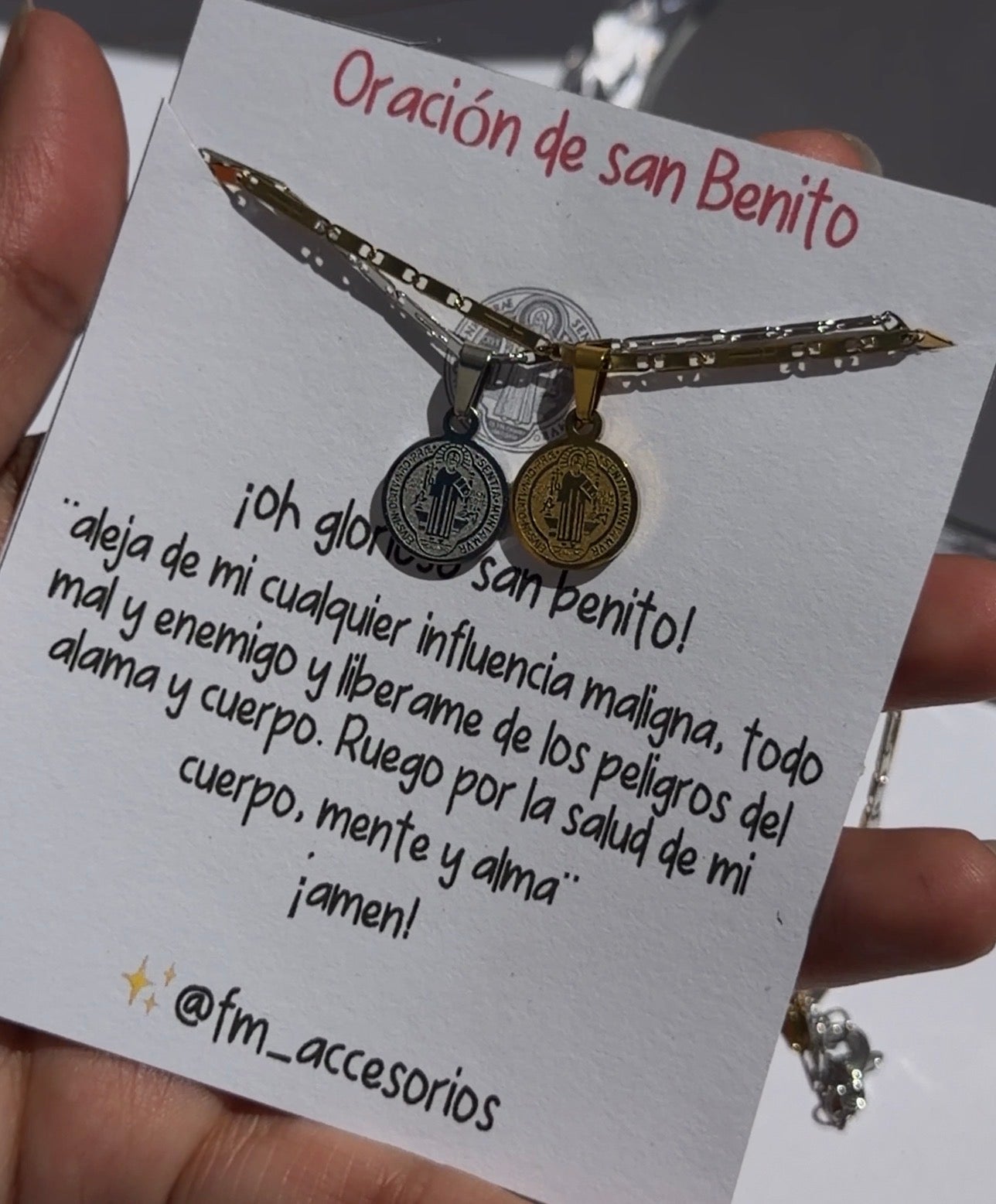 Pareja de cadenas san Benito