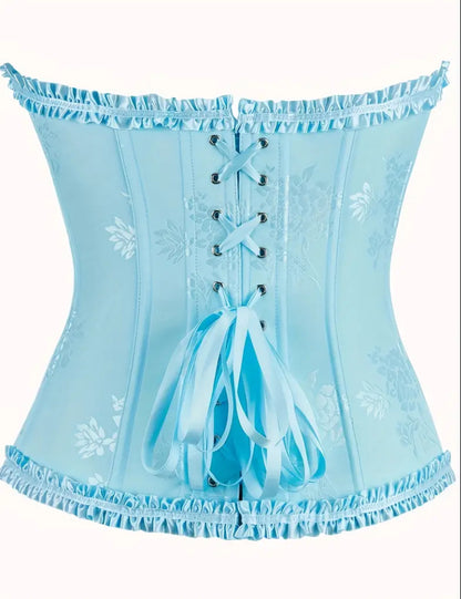 Corset victoriano azul celeste