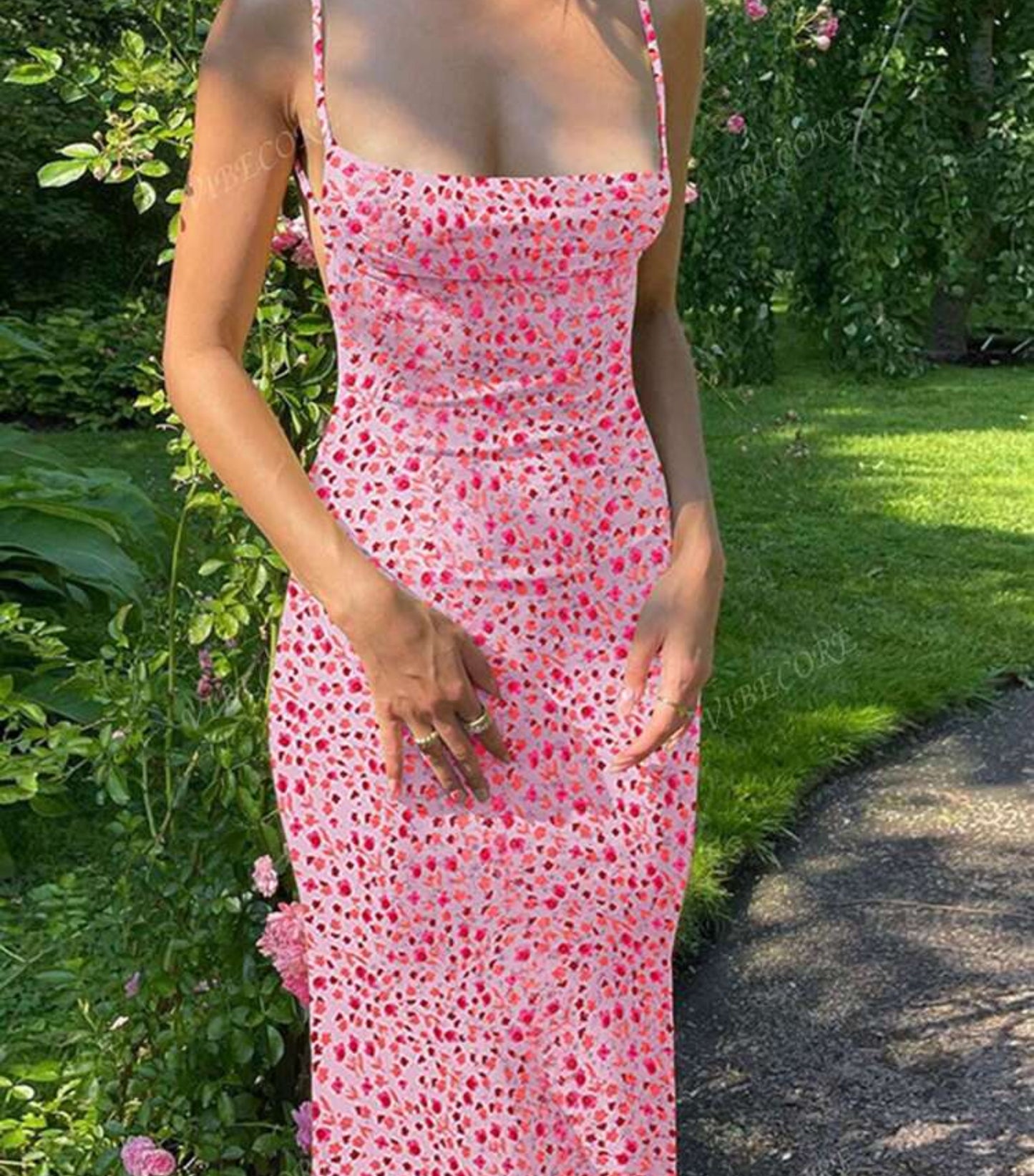 Vestido roseta