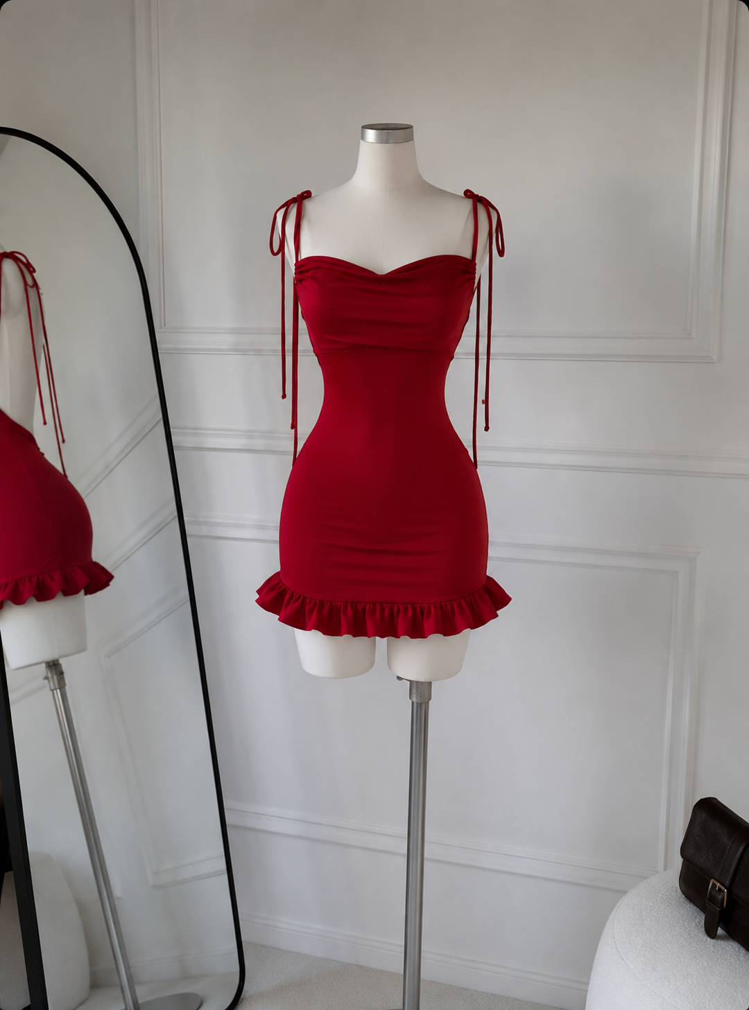 Vestido Maia corto rojo