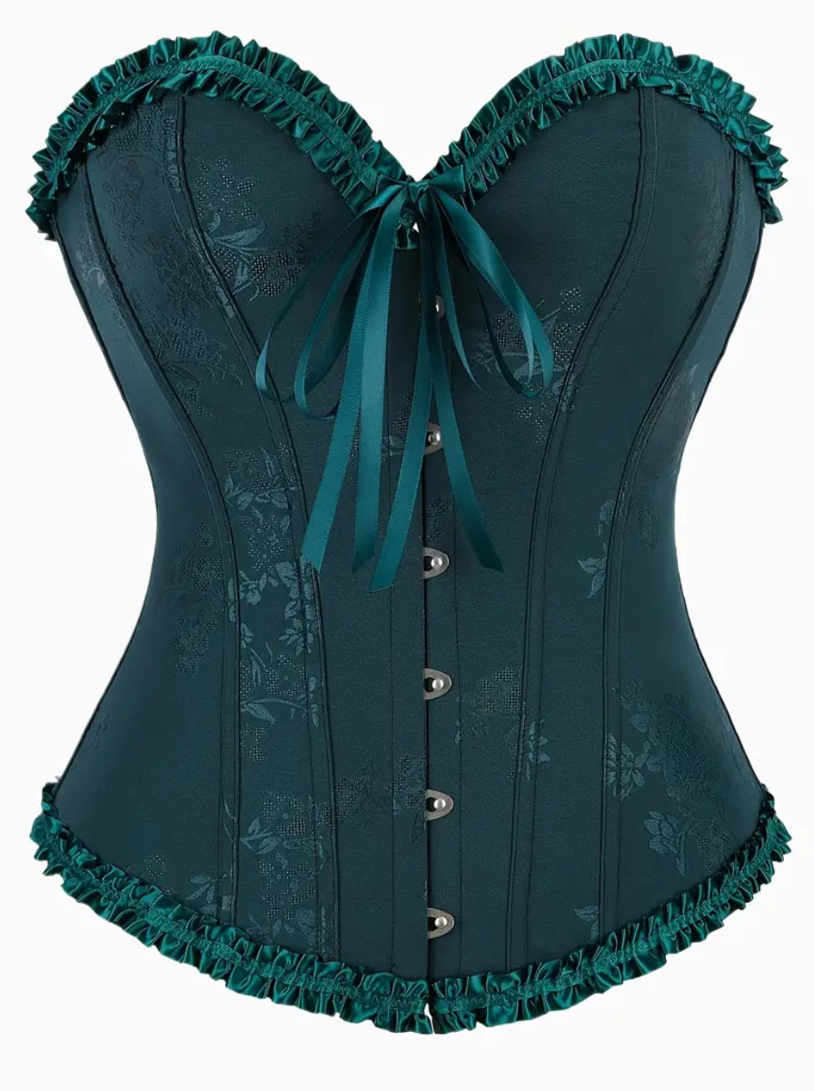 Corset victoriano verde Oscuro
