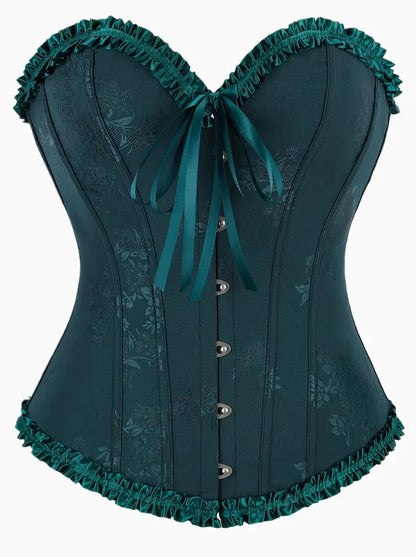 Corset victoriano verde Oscuro