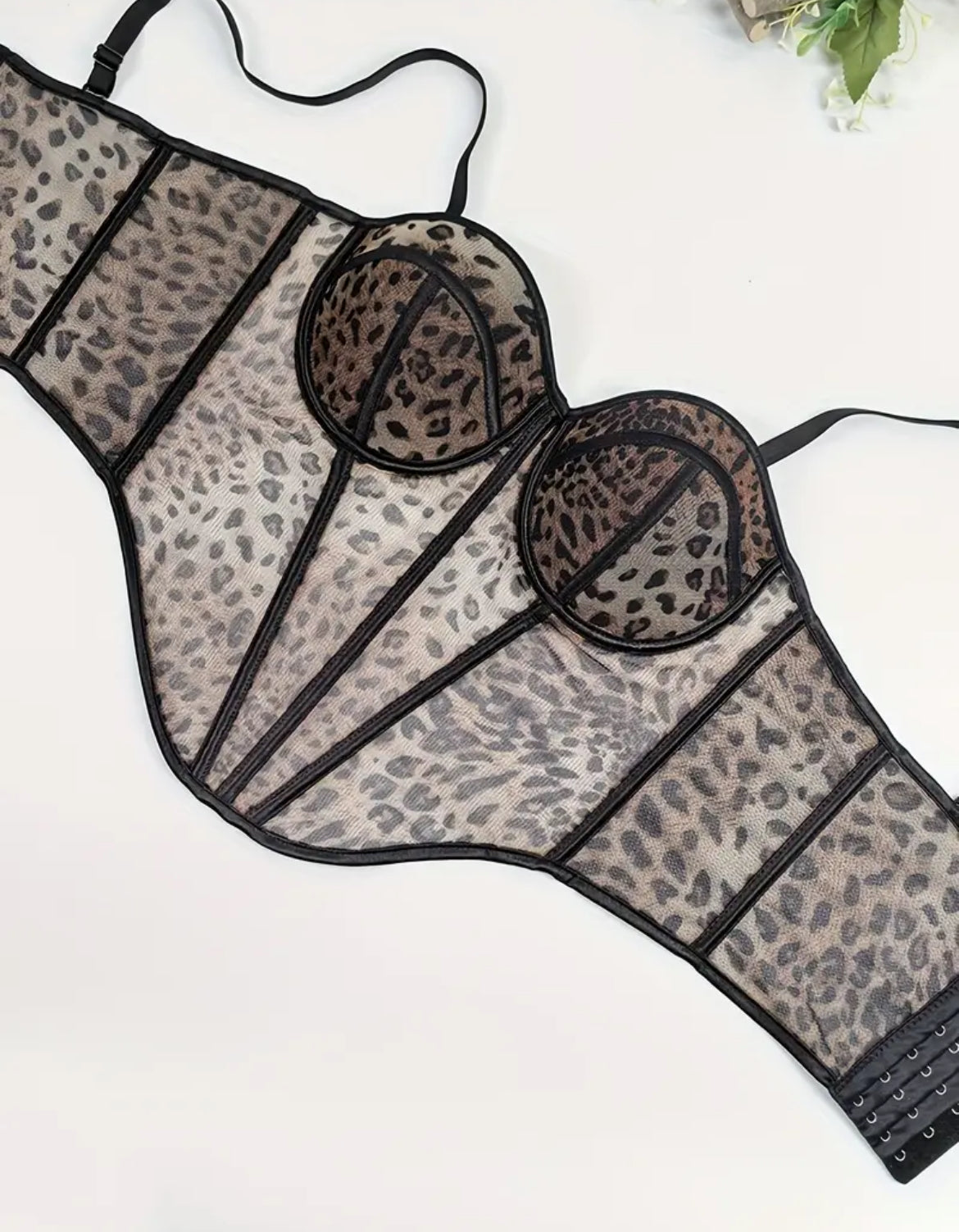 Corset animal prin