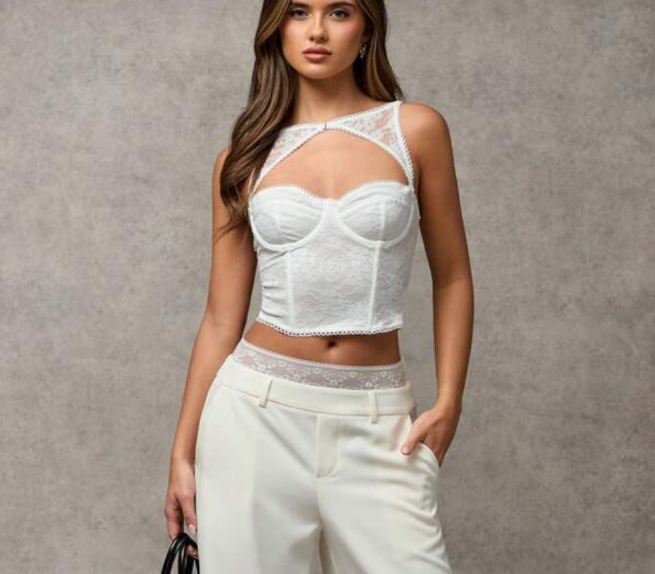 Corset suprema blanco