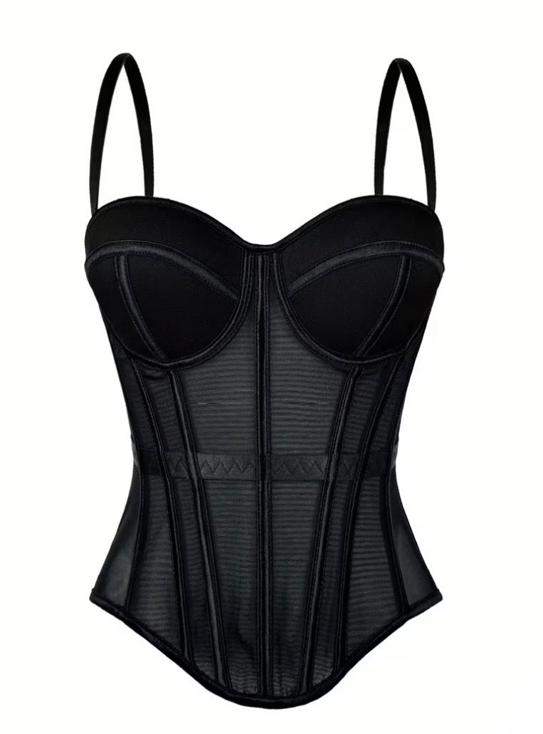 Corset jazmin largo negro