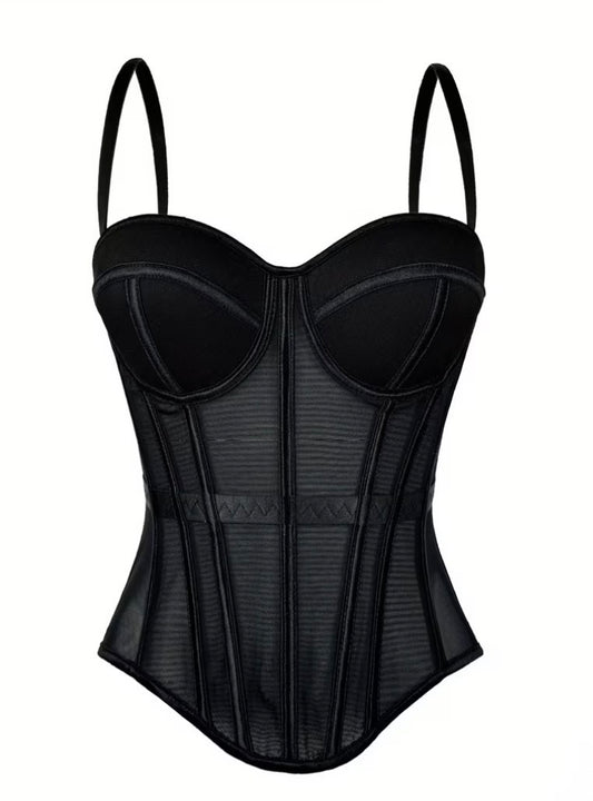 Corset jazmin largo negro