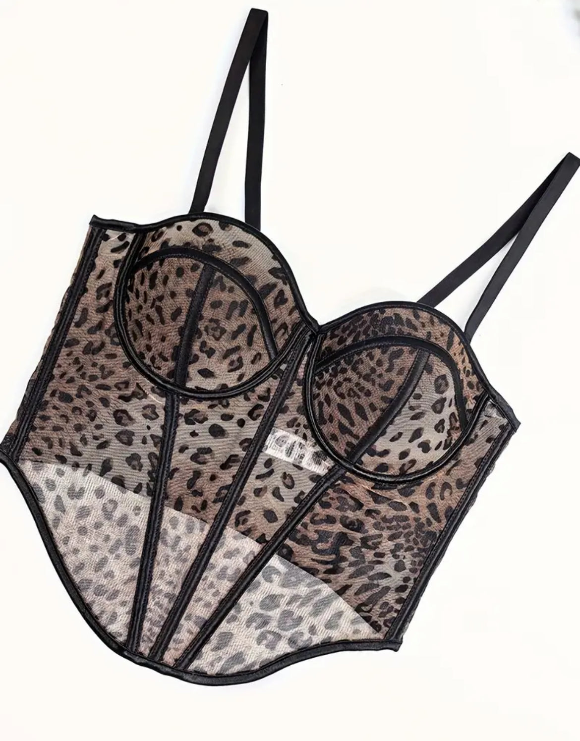 Corset animal prin