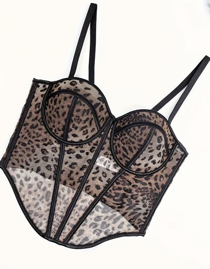 Corset animal prin