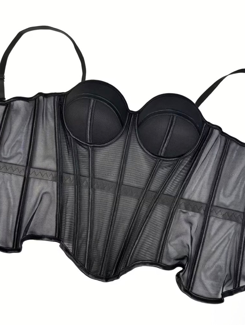 Corset jazmin largo negro