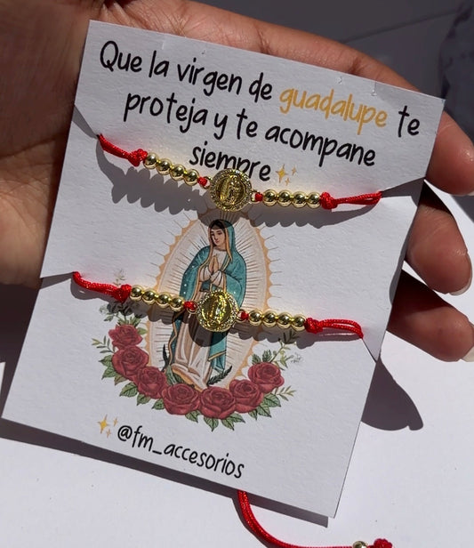 Pareja de manillas virgen de Guadalupe