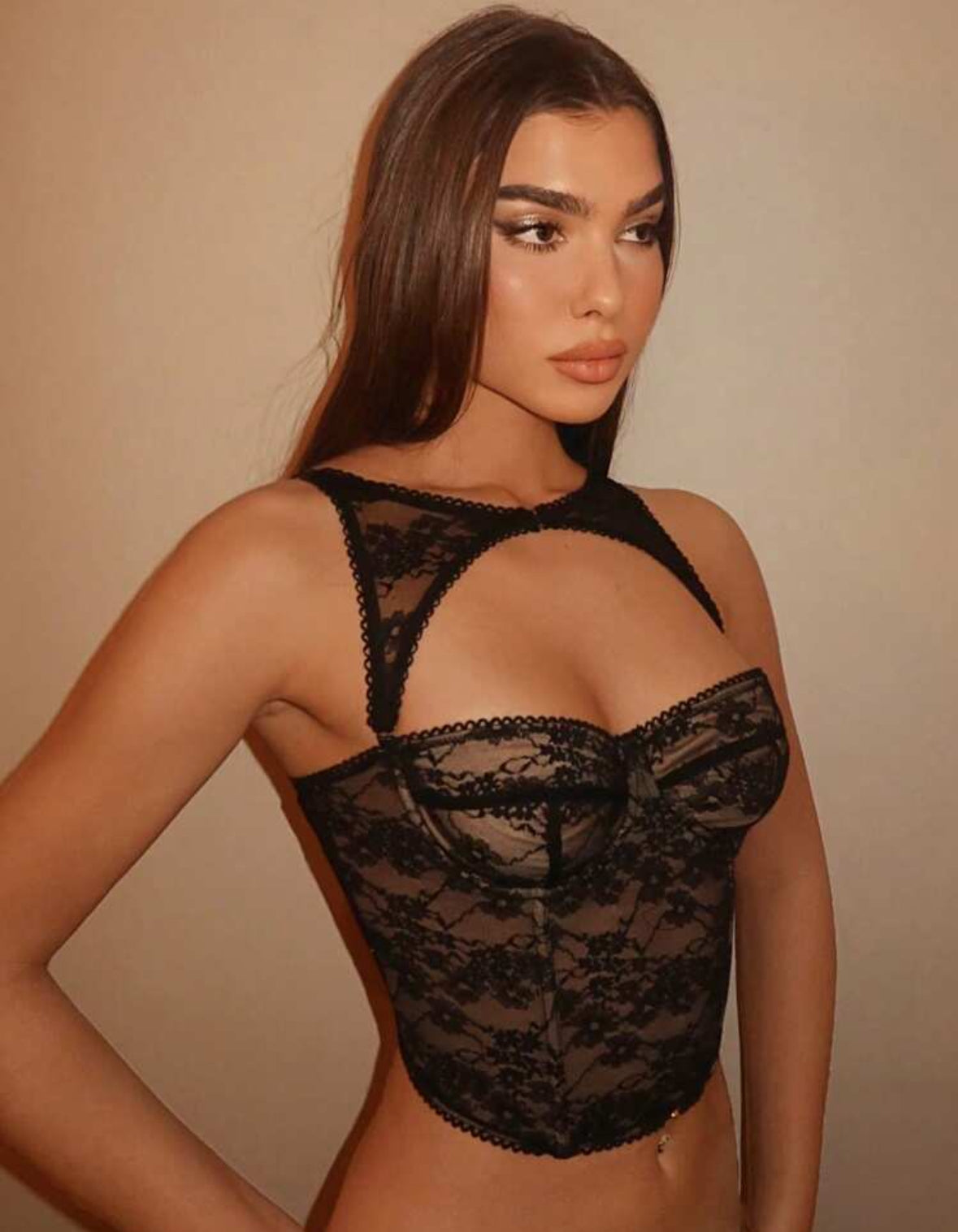 Corset suprema negro