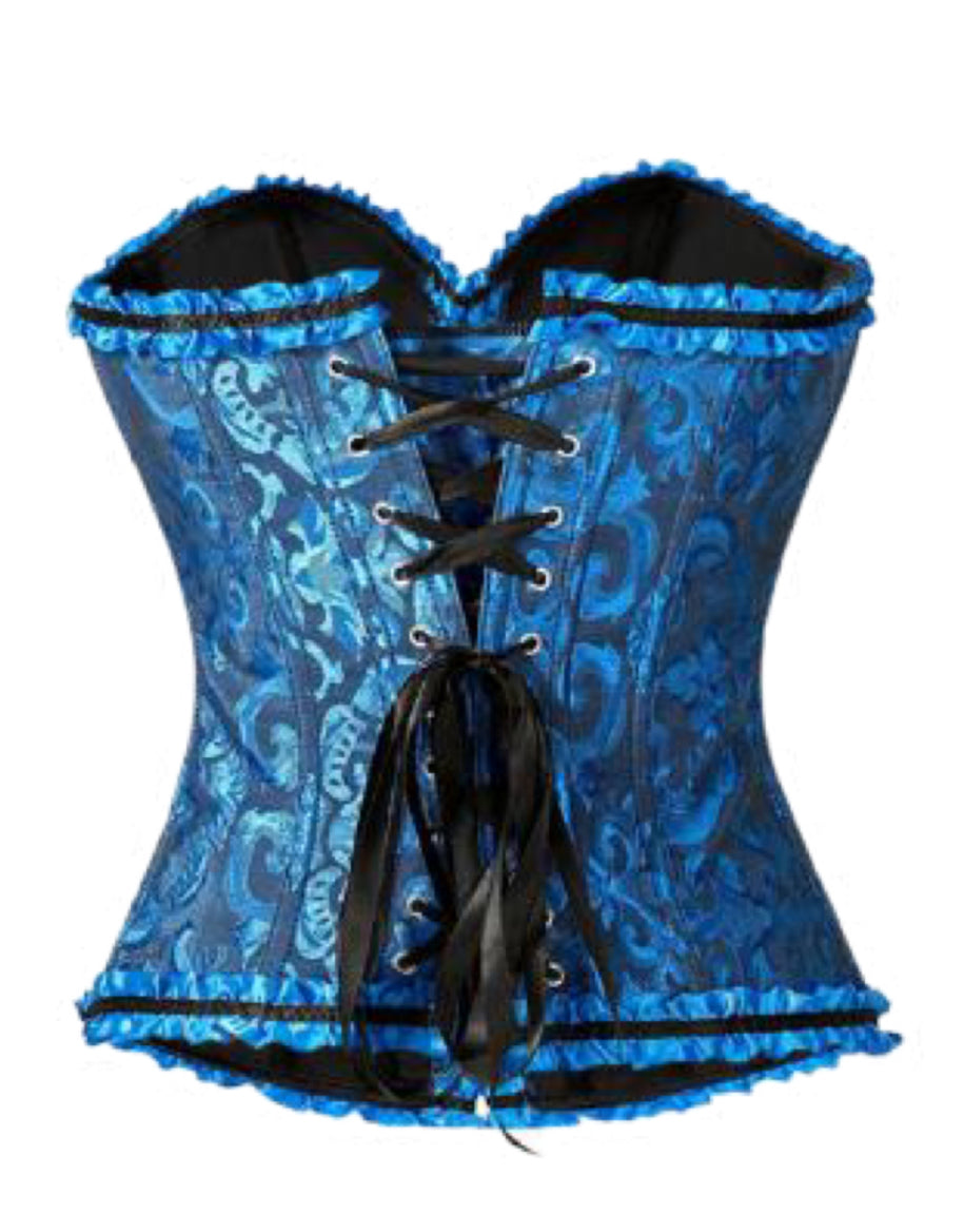 Corset victoriano azul oscuro
