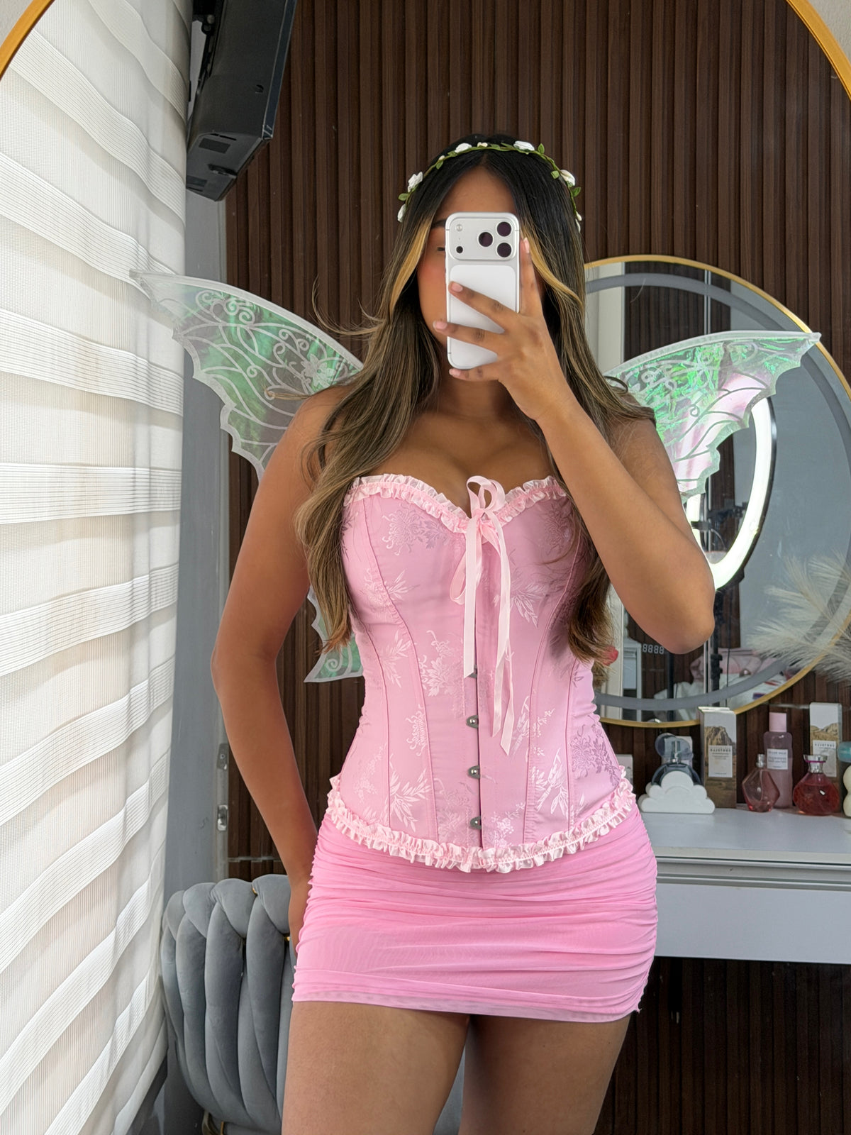 Disfraz de hada rosa (roseta)
