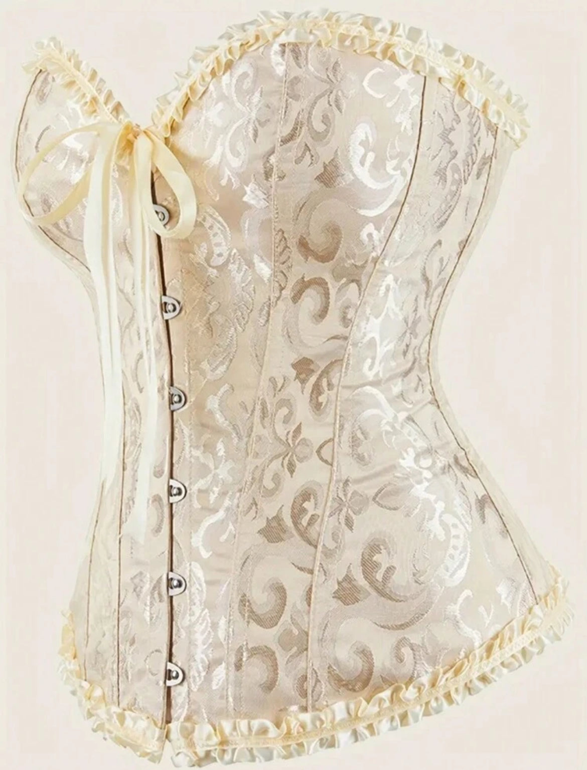 Corset victoriano beige
