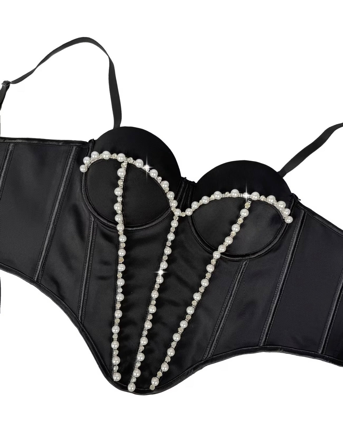 Corset jazmin con perlas