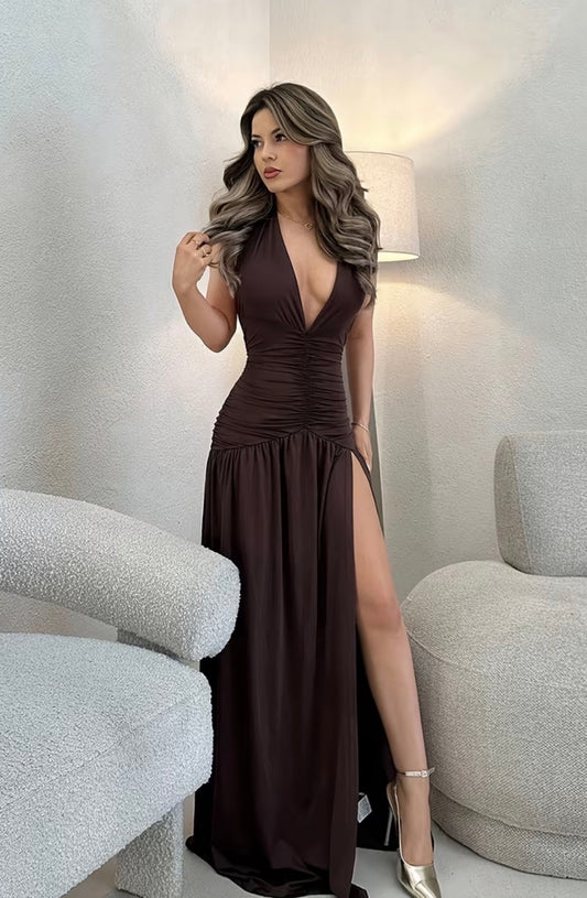 Vestido Berlín café