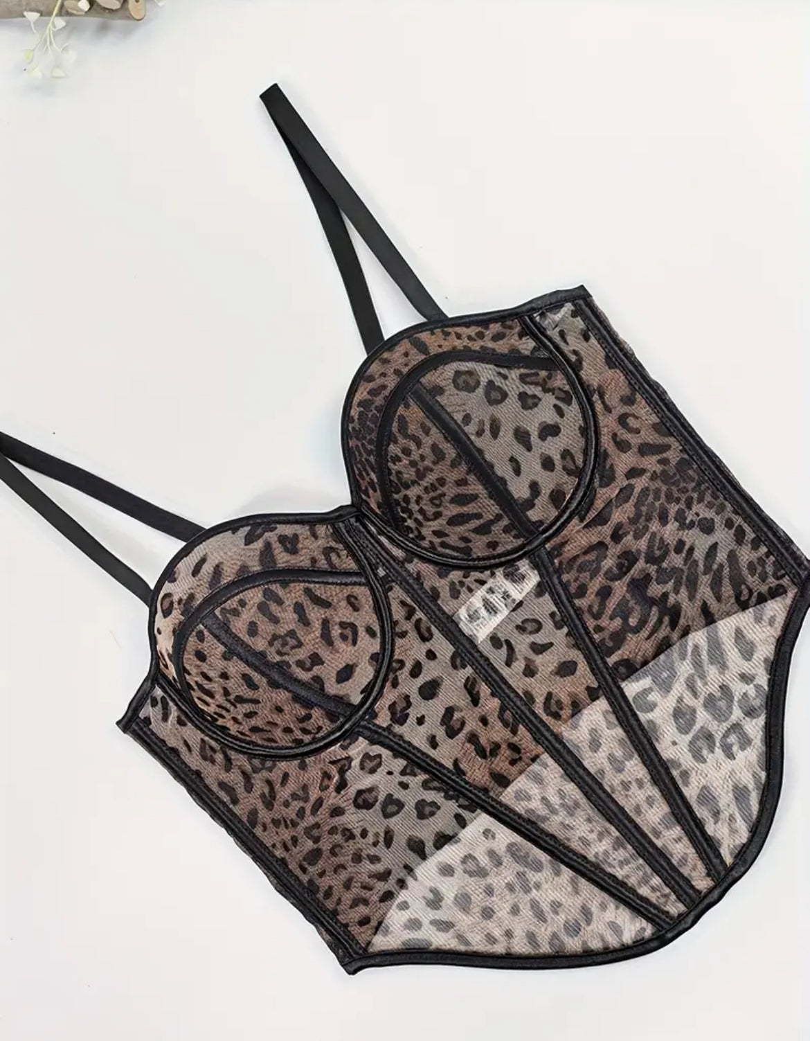 Corset animal prin