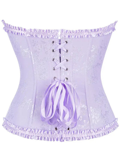 Corset victoriano lila pastel
