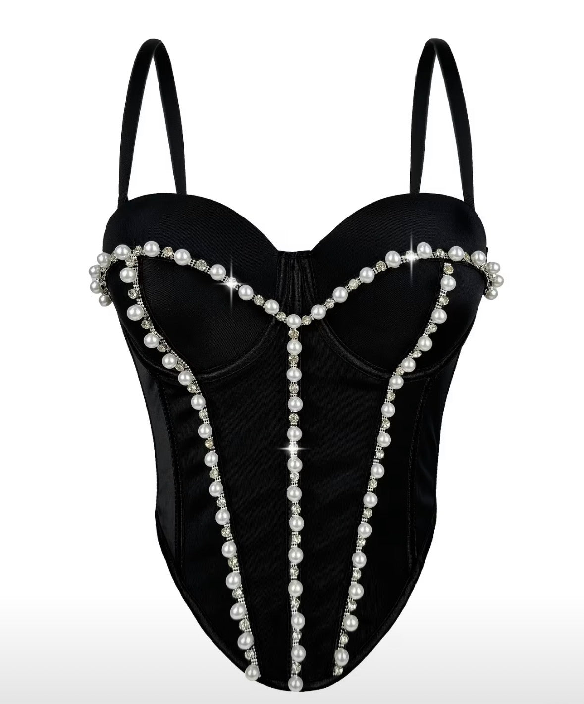 Corset jazmin con perlas