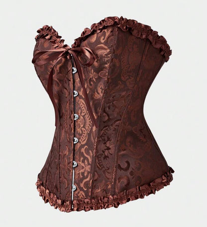 Corset victoriano café