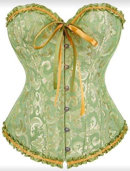 Corset victoriano verde