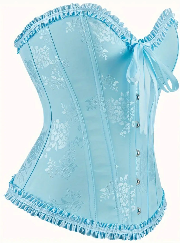 Corset victoriano azul celeste