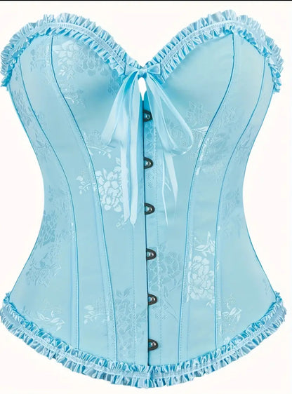Corset victoriano azul celeste