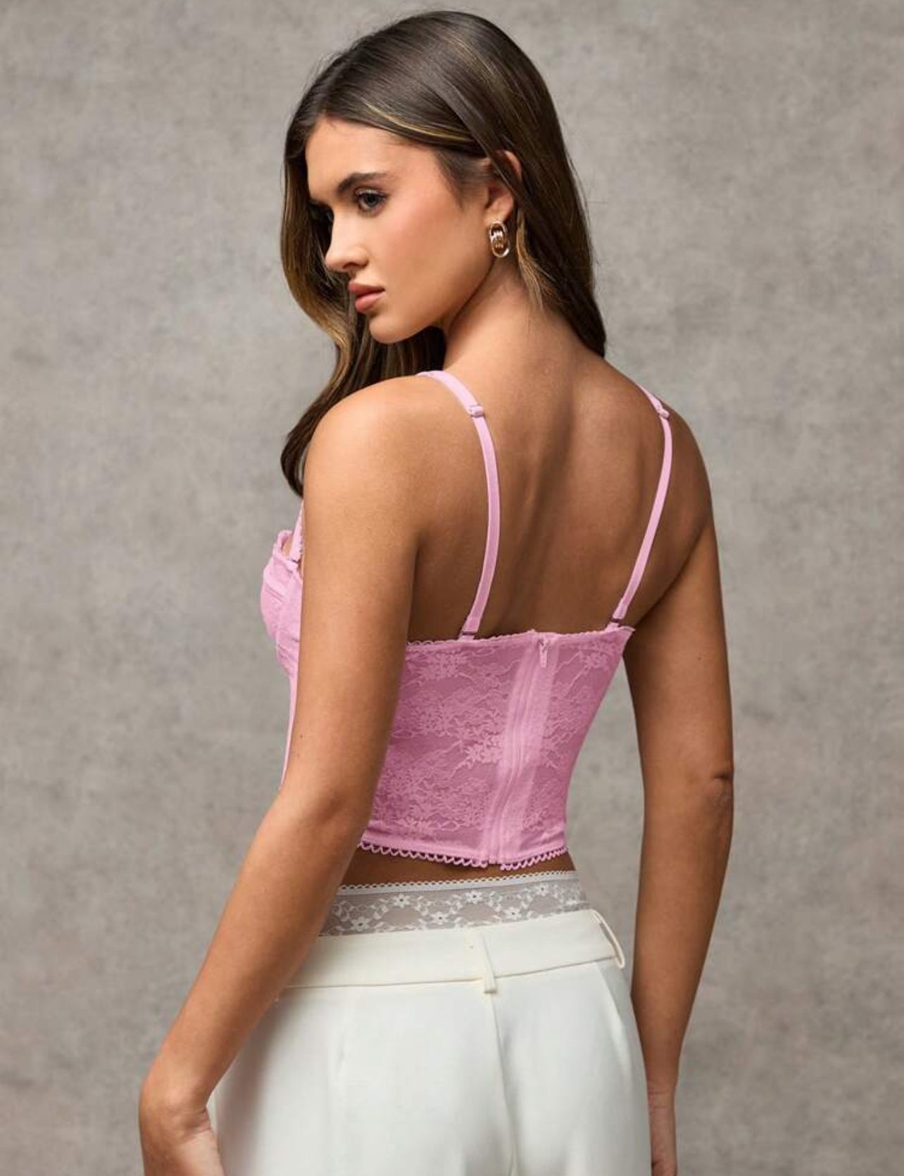 Corset suprema rosa