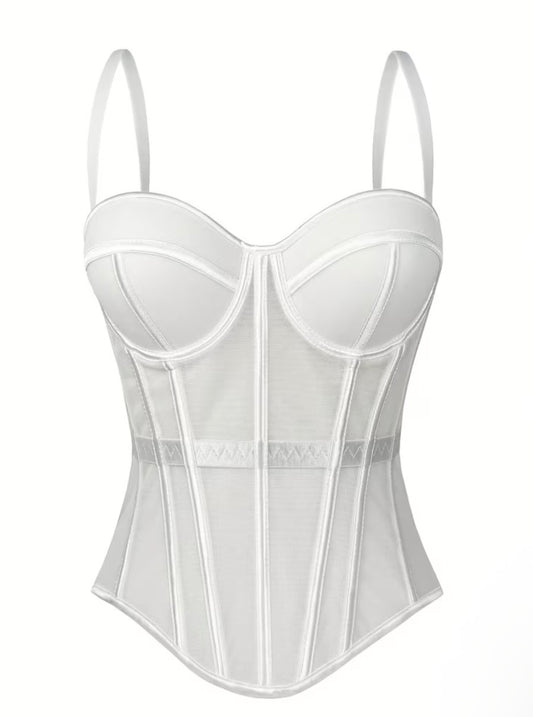 Corset jazmin largo blanco