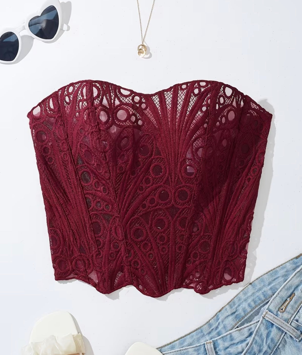 Corset melisa vinotinto