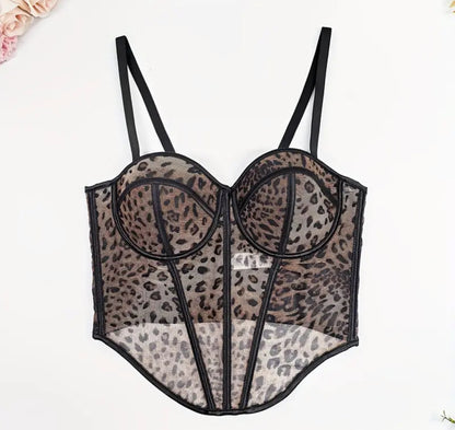 Corset animal prin