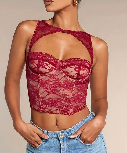 Corset suprema rojo