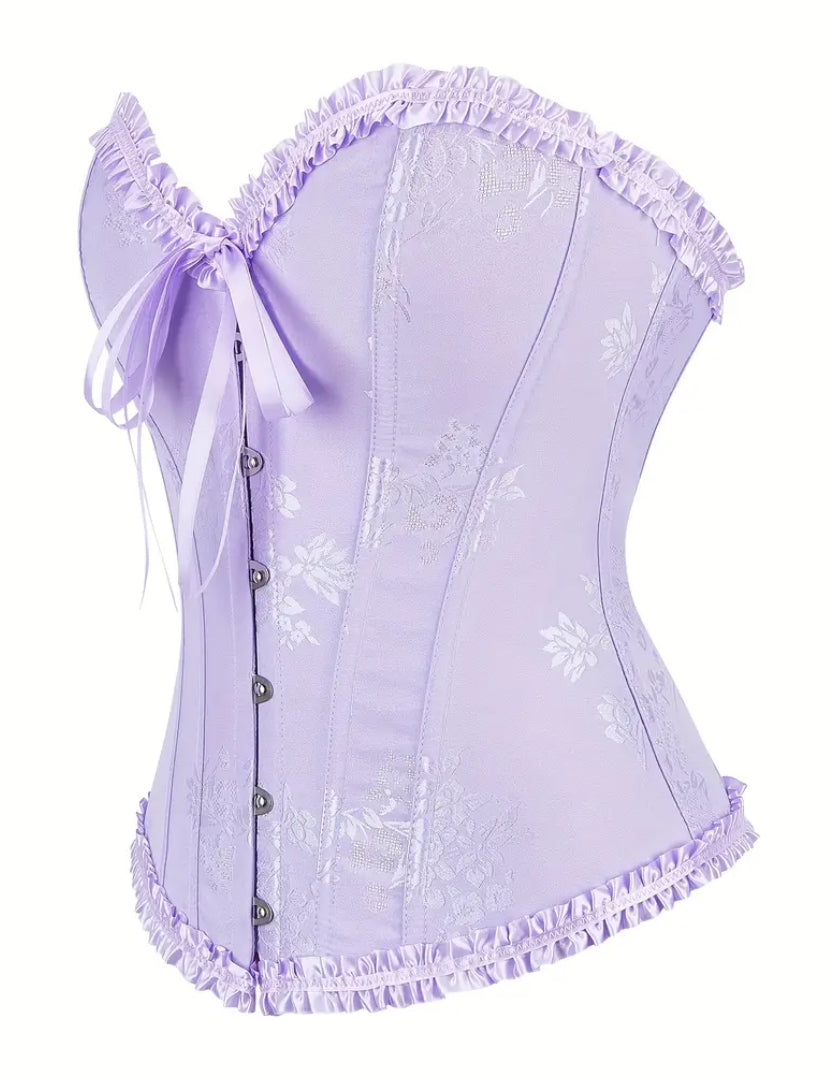 Corset victoriano lila pastel