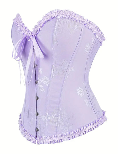 Corset victoriano lila pastel