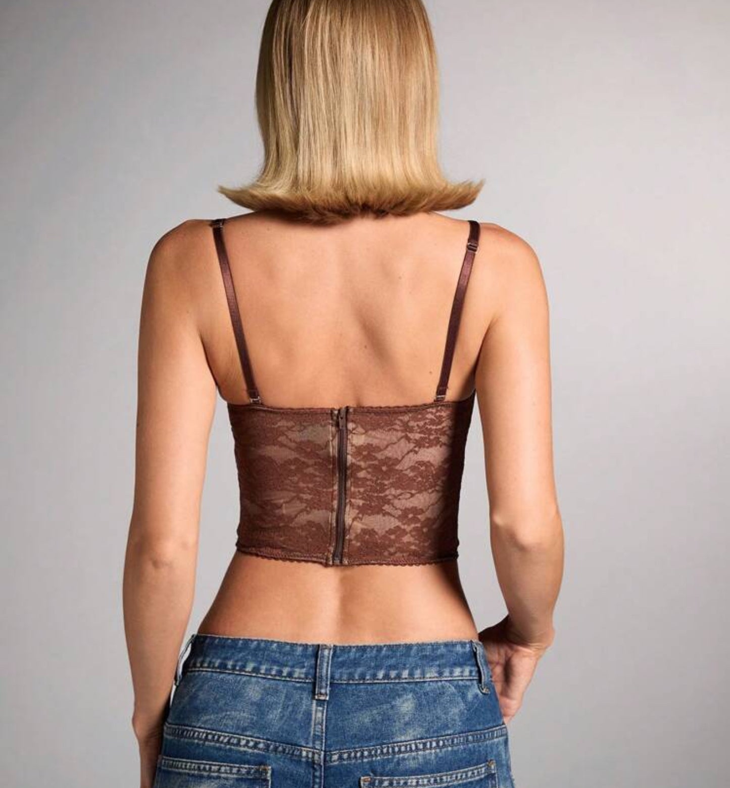 Corset suprema café claro