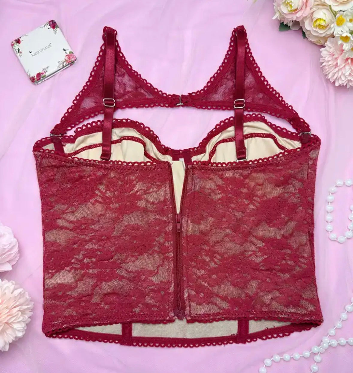 Corset suprema rojo