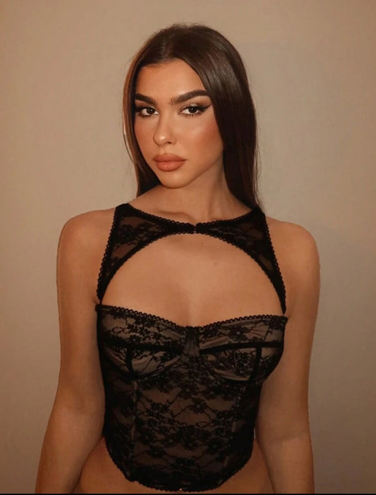 Corset suprema negro