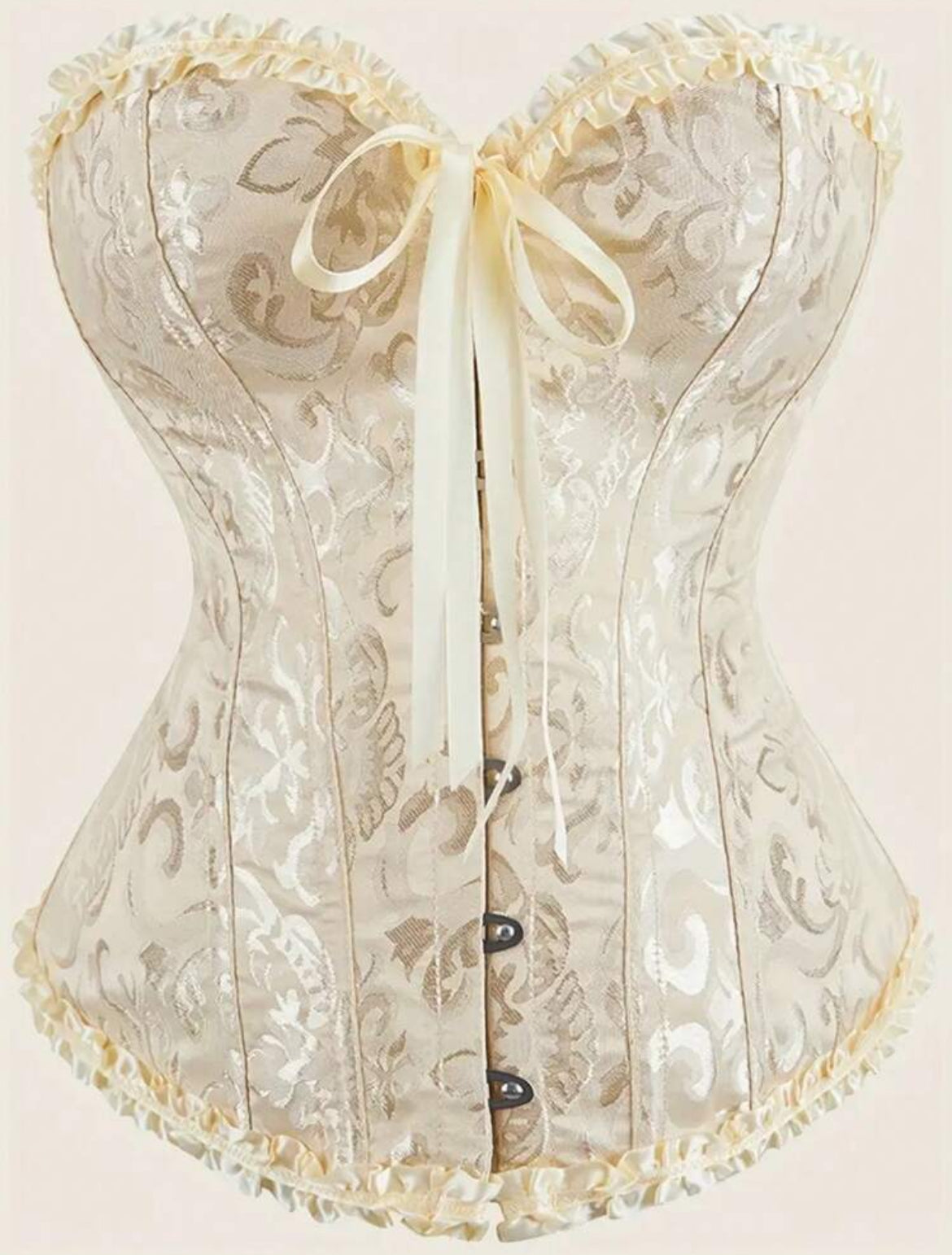 Corset victoriano beige