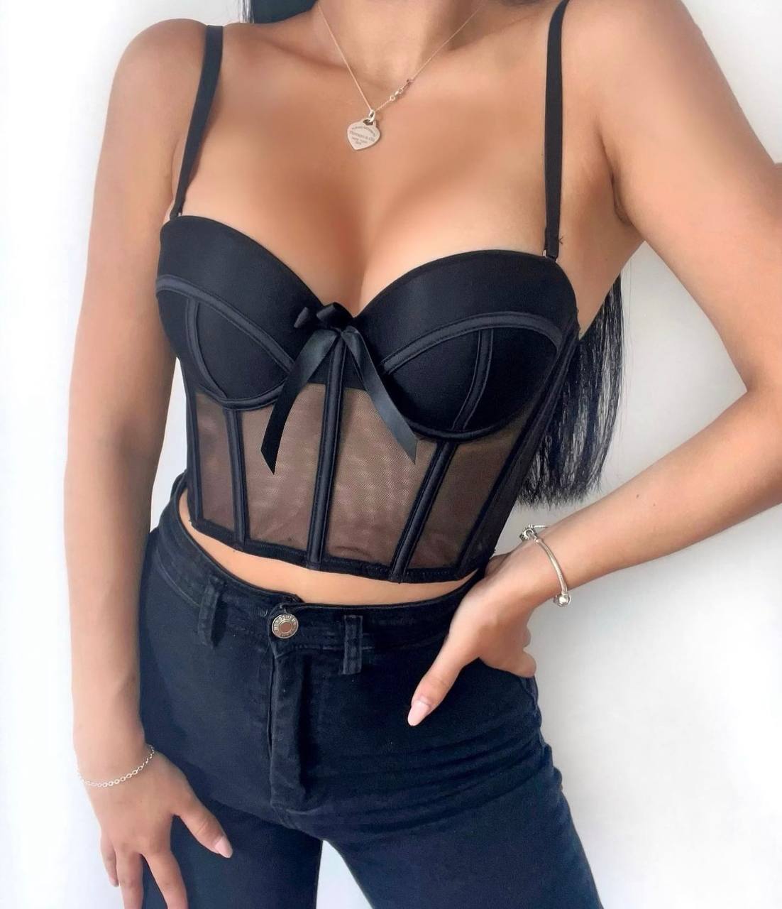 Corset mía negro
