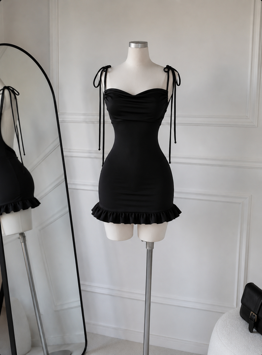 Vestido maia corto negro