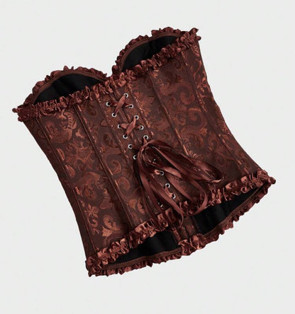 Corset victoriano café