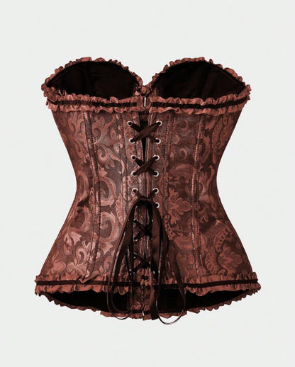 Corset victoriano café