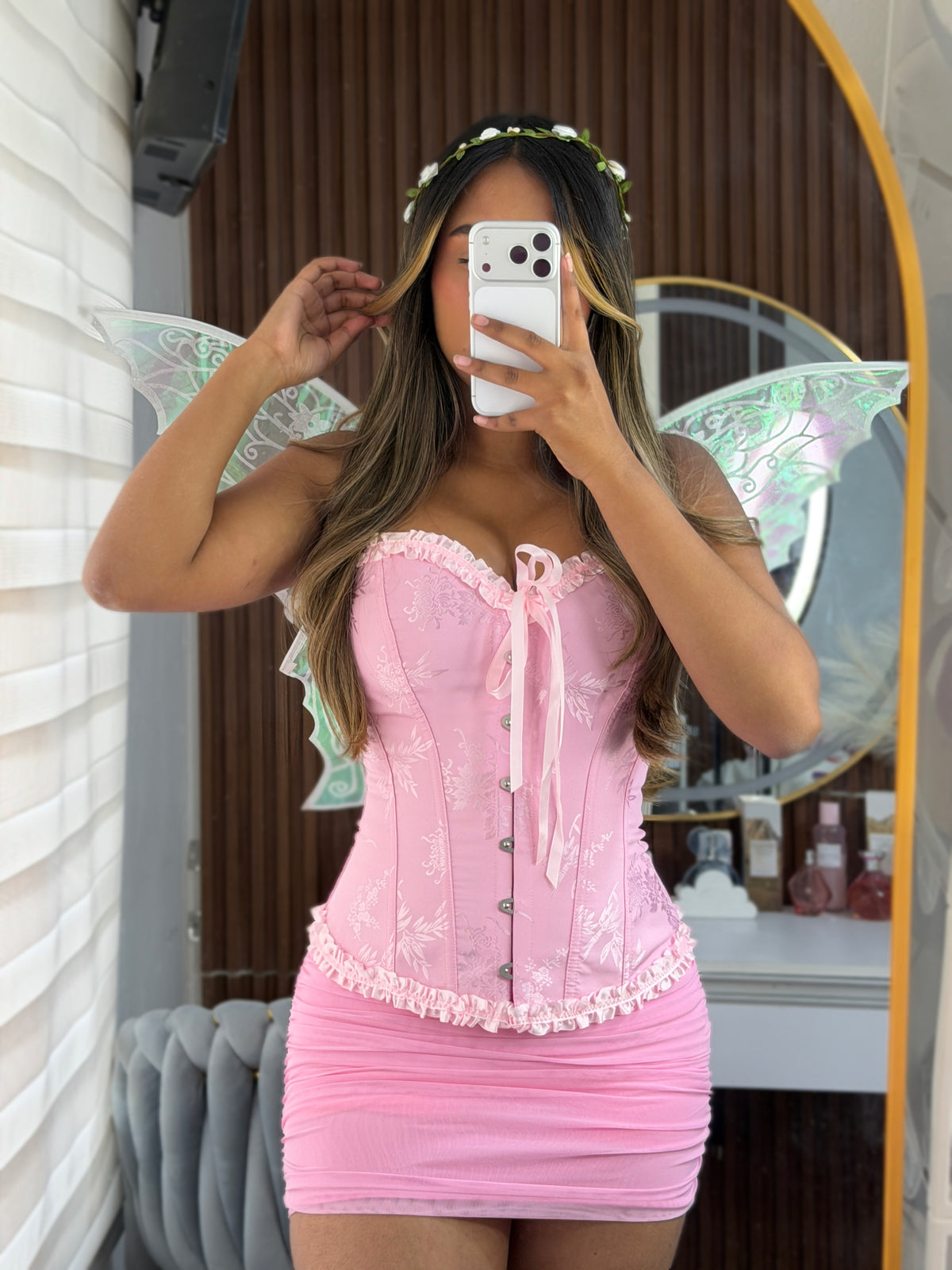 Disfraz de hada rosa (roseta)